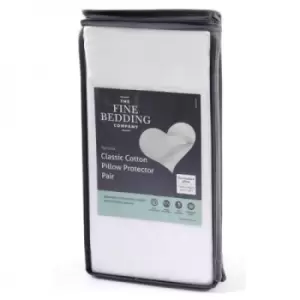Image of Classic Cotton Pillow Protector Pair