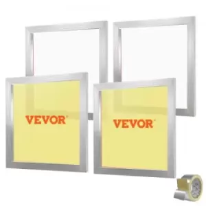 Image of VEVOR Screen Printing Kit, 4 Pieces Aluminum Silk Screen Printing Frames, 20x20inch Silk Screen Printing Frame with 110 Count Mesh, High Tension Nylon