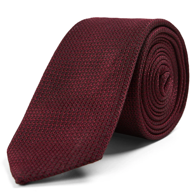 Image of Boss Mens H-TIE 6cm Tie Dark Red male One Size