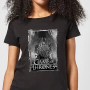 Image of Game of Thrones Iron Throne Womens T-Shirt - Black - 3XL
