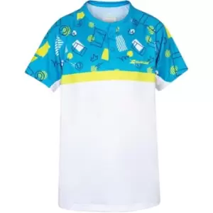 Image of Babolat Compete Crew Neck Polo Shirt - Multi