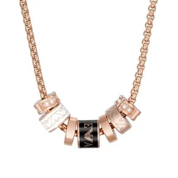 Image of Emporio Armani Ladies Emporio Armani Station Necklace EGS2931221 - Pink One Size