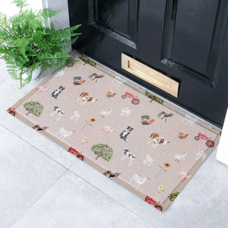 Image of Artsy Mats Winter Stamps Doormat, Multi WINTERSTAMPS-70