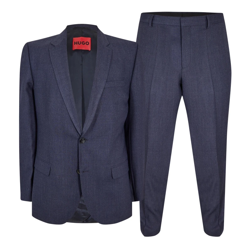 Image of Hugo Mens Henry Getlin212X Suit Medium Blue male 34 (44)
