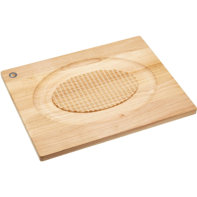 Image of Masterclass Wooden Spiked Carving Board Brown
