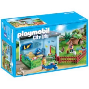 Image of Playmobil City Life Small Animal Boarding with Hamster Wheel (9277)