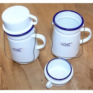 Image of Falcon Tea Can Including Cup - Traditional White 11cm x 19D