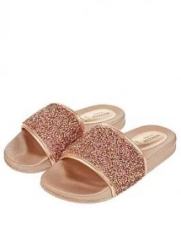 Image of Monsoon Girls Sparkle Demi Dazzle Slider - Rose Gold