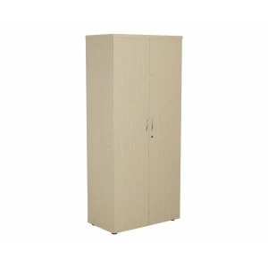 Image of TC Office Cupboard with Lockable Doors with 4 Shelves Height 1800mm, Maple