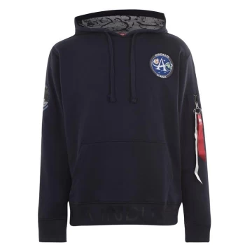 Image of Alpha Industries Moon Landing Hoody - Blue