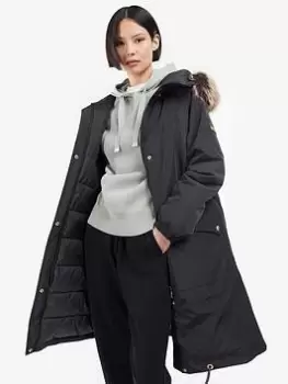 Image of Barbour International Blanca Jacket - Black, Size 8, Women