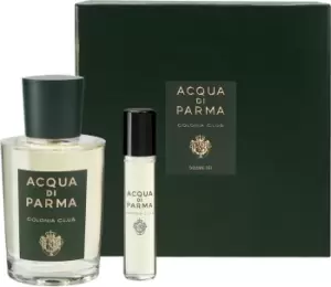 Image of Acqua di Parma Colonia C.L.U.B. Gift Set Colonia Essenza 100ml Eau de Cologne + 150ml Shower Gel + 75ml Aftershave Balm + 10ml Travel Spray