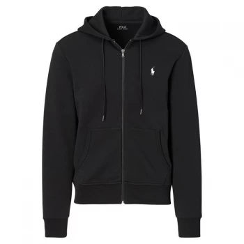 Image of POLO RALPH LAUREN Technical Full Zip Logo Hoodie - Polo Black