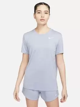 Image of Nike Dri-Fit Short Sleeve T-Shirt, Blue Size M Women