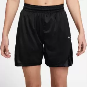Image of nike W DRI-FIT ISOFLY SHORTS, BLACK/BLACK/WHITE