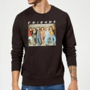 Image of Friends Retro Character Shot Sweatshirt - Black