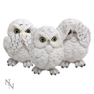 Image of 3 Wise Owls Statue