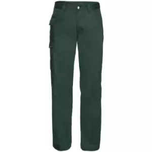 Image of Russell Workwear Mens Polycotton Twill Trouser / Pants (Long) (48W x Long) (Bottle Green) - Bottle Green