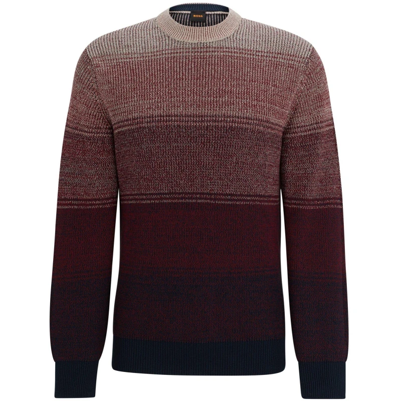 Image of Boss Mens Kaller Knitted Top Dark Blue male M