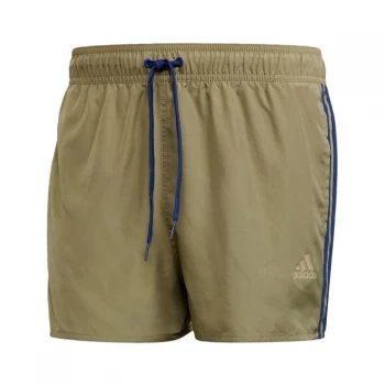 Image of adidas Classic 3-Stripes Swim Shorts Mens - Orbit Green / Victory Blue