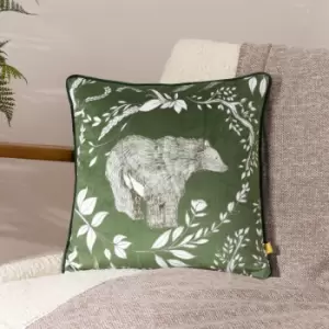 Image of Buckthorn Cushion Green / 43 x 43cm / Polyester Filled
