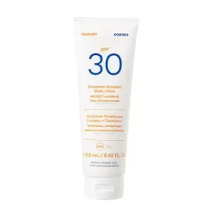 Image of Korres Korres YOGHURT Emulsion Body + Face SPF30 250ml