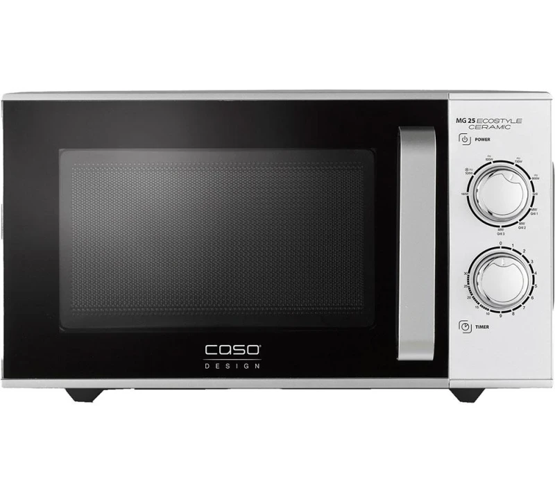 Image of CASO MG 25 Ecostyle Ceramic Microwave with Grill - Silver/Grey 4038437033298