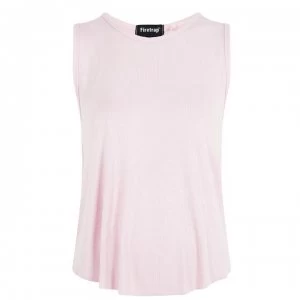 Image of Firetrap Rib Tank Top Ladies - Blush