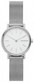 Image of Skagen Ladies Signatur Slim Silver Tone Mesh Strap Watch