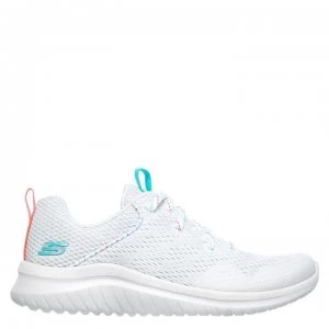 Image of Skechers Ultra Flex Trainers Ladies - White