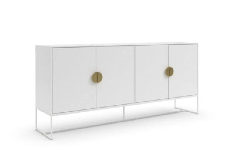 Image of Dorel Asia Sideboard 4 Doors In White