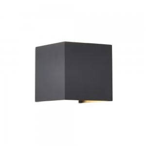 Image of Square Wall Lamp, 12W LED, 3000K, 1100lm, IP54, Anthracite