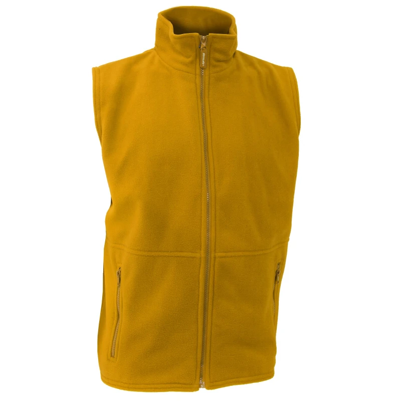 Image of Result Result Men Active Anti Pilling Fleece Bodywarmer Jacket in Yellow Size: Medium Yellow M Male 5055747561050