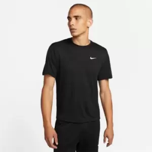 Image of Nike Dri-FIT Miler Mens Running T-Shirt - Black