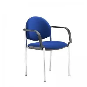 Image of Coda multi purpose chair and with arms and blue fabric