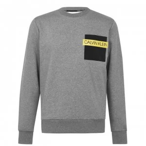 Image of Calvin Klein Nylon Sweater - Grey P4A