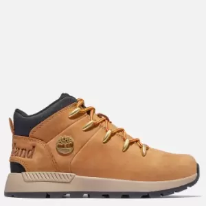 Image of Timberland Youth Sprint Trekker Mid Top Trainers - Wheat Nubuck - UK 13 Kids