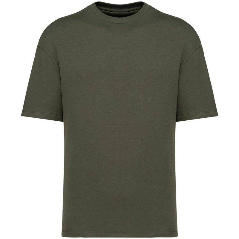 Image of Native Spirit Mens French Terry T-Shirt in Green Size: XS Green Male XS