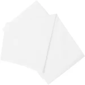 Image of Belledorm Brushed Cotton Fitted Sheet (Single) (White) - White