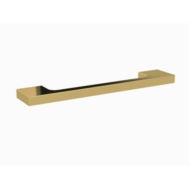 Image of Balterley Slimline Square D ShapeHandle 152mm128mm CentresBrushed Brass Bronze