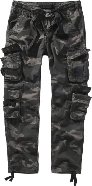 Image of Brandit Pure Vintage Trouser Slim Cargo Trousers dark camo S Men