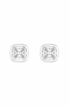 Image of Sterling Silver 925 Cubic Zirconia Square Besel Stud Earrings