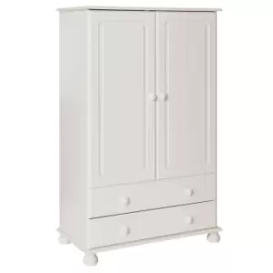 Image of Copenhagen 2 Door 2 Drawer Combi Wardrobe In White