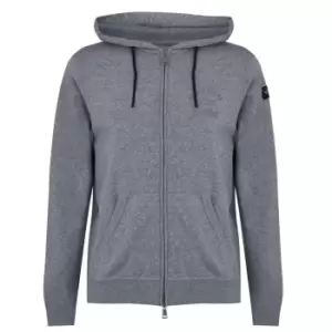 Image of Paul And Shark Fleece Zip Hoodie - Grey