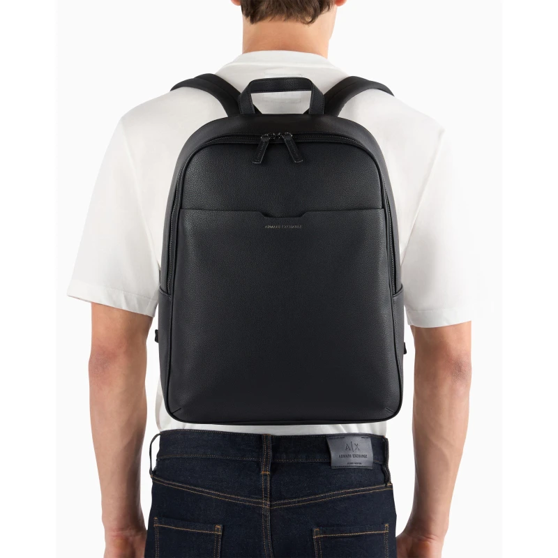 Image of Armani Exchange Mens Backpack Black male One Size