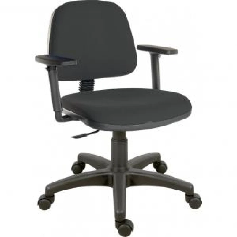 Image of Ergo Blaster Teknik Office Ergo Blaster Medium Back Fabric Operator Office Chair with Height Adjustable Arms Black - 1100BLK/0280 1100BLK/0280