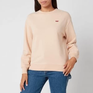 Image of Levis Womens Standard Crew Neck Sweatshirt - Toasted Almond - XS