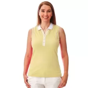 Image of Under Par Sleeveless Golf Polo Ladies - Yellow