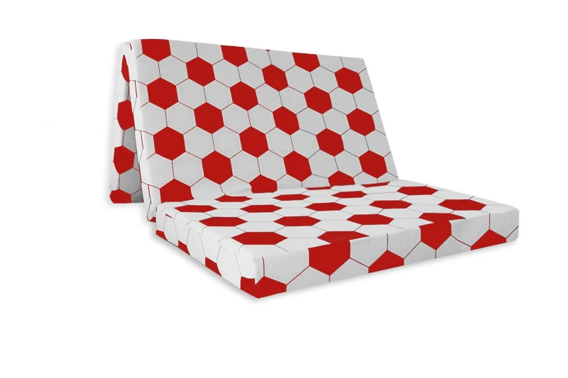 Image of Mattress Guru Badenia Double Folding Z Bed Futon Mattress with Protective Travel Cover White