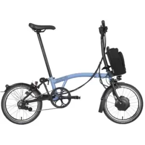 Image of Brompton Electric C Line Explore - Mid Handlebar - Blue